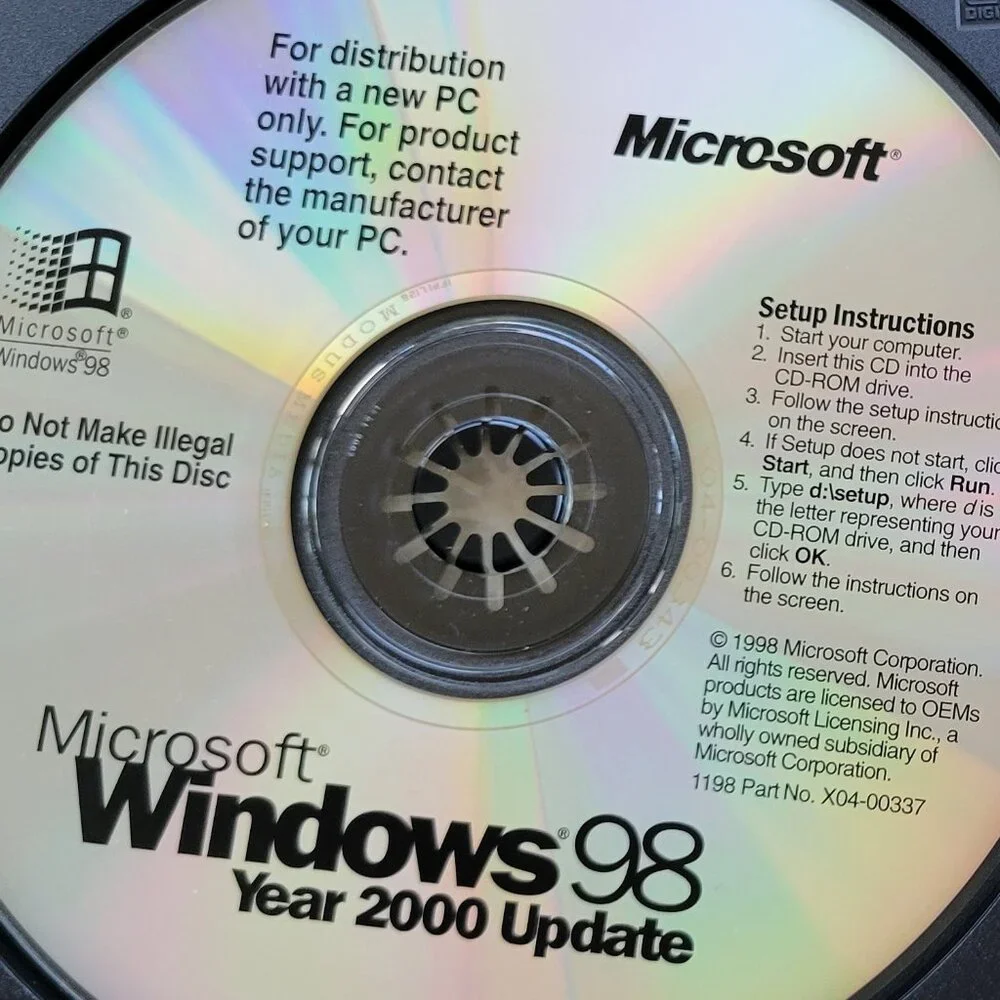 Vintage - Microsoft Windows 98, Year 2000 Update, 1998